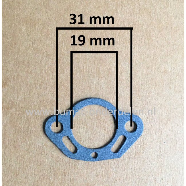 Carburateur pakking voor Tillotson HK Carburator op Kettingzaag -  Bosmaaier - Heggenschaar - Bladblazer, Grondboor van Stihl, Husqvarna, Jonsered, Honda, Castelgarden, Partner, Mountfield, Alko Solo, Alpina, McCulloch, Stiga, MTD, Wolf, Echo, Dolmar, Mak