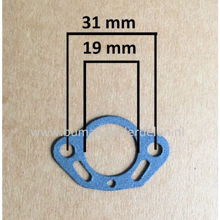Carburateur pakking voor Tillotson HK Carburator op Kettingzaag -  Bosmaaier - Heggenschaar - Bladblazer, Grondboor van Stihl, Husqvarna, Jonsered, Honda, Castelgarden, Partner, Mountfield, Alko Solo, Alpina, McCulloch, Stiga, MTD, Wolf, Echo, Dolmar, Mak