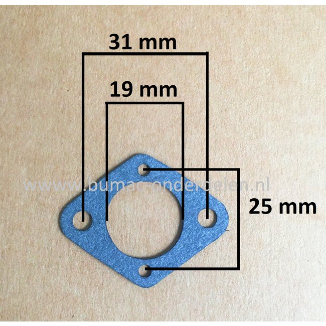 Carburateur pakking voor Tillotson HS Carburator op Kettingzaag -  Bosmaaier - Heggenschaar - Bladblazer, Grondboor van Stihl, Husqvarna, Jonsered, Honda, Castelgarden, Partner, Mountfield, Alko Solo, Alpina, McCulloch, Stiga, MTD, Wolf, Echo, Dolmar, Mak