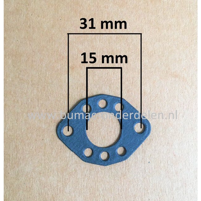 Carburateur pakking voor Tillotson HU Carburator op Kettingzaag -  Bosmaaier - Heggenschaar - Bladblazer, Grondboor van Stihl, Husqvarna, Jonsered, Honda, Castelgarden, Partner, Mountfield, Alko Solo, Alpina, McCulloch, Stiga, MTD, Wolf, Echo, Dolmar, Mak