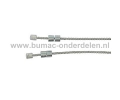 Koppelingskabel voor Snapper, Simplicity, Murray, Zitmaaiers, Tuintrekkers, Grasmaaiers, Rem Kabel, Flexibele kabel, Stalen kabel, Koppeling Kabel 87085, 87088, 87090, 87091, 87194, 87198, 87082, 87382, 88082, 88182, 88382, 89182