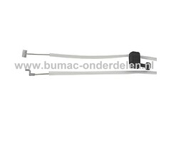 Gaskabel voor Husqvarna, Jonsered, Partner Bosmaaiers, Trimmers, Motorzeisen, Gas Kabel, Flexibele kabel 135R, 241R, 241RJ, 333R, 335 FR, 335RXSERIES, 335RX, 336FR, 535LS, 535RJ, 535RX, 535RXT, BC2235, BC2236, CC2235, CC2236, GC2236