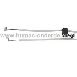 Gaskabel voor Husqvarna, Jonsered, Partner Bosmaaiers, Trimmers, Motorzeisen, Gas Kabel, Flexibele kabel 135R, 241R, 241RJ, 333R, 335 FR, 335RXSERIES, 335RX, 336FR, 535LS, 535RJ, 535RX, 535RXT, BC2235, BC2236, CC2235, CC2236, GC2236