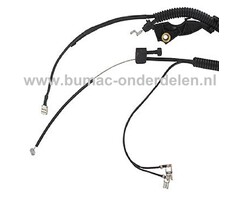 Gaskabel voor Husqvarna, Jonsered, Partner, Bosmaaiers, Trimmers, Motorzeisen, Gas Kabel, Flexibele Kabel 343, 343F, 343FR, 343FRM, 343R, 345FX, 345FXT, 345R, 345RX, BC2145, CC2145, FC2145S, onderdeel