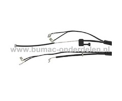 Gaskabel voor Husqvarna, Jonsered, Partner, Bosmaaiers, Trimmers, Motrozeisen, Gas Kabel, Flexibele Kabel 223R, 323R, 325RDX, 325RX, 326RX, BC2125, GC2125, GC2125C, GT2125