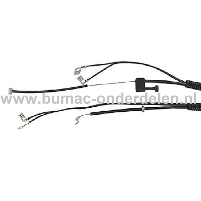 Gaskabel voor Husqvarna, Jonsered, Partner, Bosmaaiers, Trimmers, Motrozeisen, Gas Kabel, Flexibele Kabel 223R, 323R, 325RDX, 325RX, 326RX, BC2125, GC2125, GC2125C, GT2125