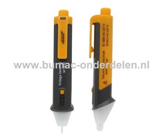 Spanningsdetector Pen Detecteerbaar AC bereik van 50 tot 1000 VAC, De Pen lokaliseert gemakkelijk een draadbreuk of Spanningzoeker met Ledlamp en Buzzer, Spanningzoeker om te kijken of er bijvoorbeeld spanning op stopcontact, Contactdoos, Zekering staat