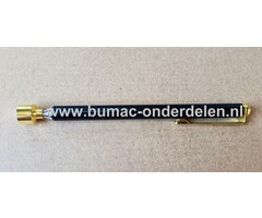 Magneetstok 710 mm Uitschuifbare magneetstok voor het oppakken van onderdelen op moeilijk bereikbare plaatsen zoals in Grasmaaiers, Zitmaaiers, Tuintrekkers, Aggregaat, Kooimaaiers en Generatoren met een lengte tot 71 cm
