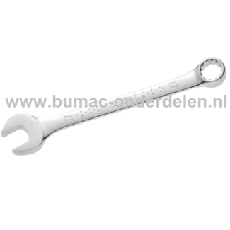 Ringsteeksleutel 7/16 Inch Profieltype 12-Kant, Lengte 150 mm, Engelse Sleutel voor Briggs and Stratton Motor, Grasmaaiers, Zitmaaiers, Tuintrekkers, Kooimaaiers, Aandrijfbakken, Sabo, John Deere, Atco, Simplicity, MTD, Murray, Tuff Torq, Hydrogear, Peerl