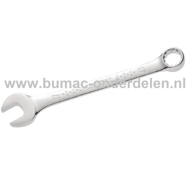 Ringsteeksleutel 7/16 Inch Profieltype 12-Kant, Lengte 150 mm, Engelse Sleutel voor Briggs and Stratton Motor, Grasmaaiers, Zitmaaiers, Tuintrekkers, Kooimaaiers, Aandrijfbakken, Sabo, John Deere, Atco, Simplicity, MTD, Murray, Tuff Torq, Hydrogear, Peerl