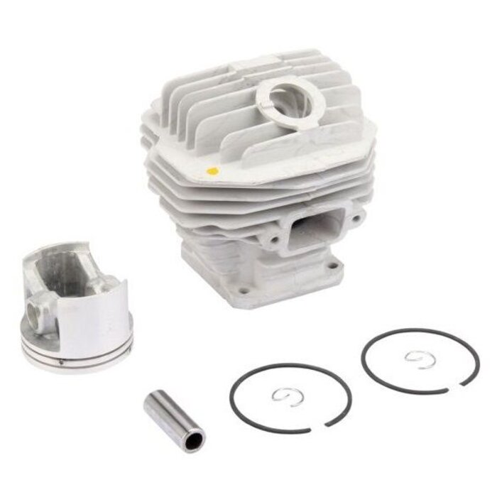 Cilinder Ø 50 mm voor Stihl 044 en MS440 Kettingzaag, STIHL Cilinderset Compleet met Zuiger, Zuigerveren, Pistonpen en Borgclips voor Motorzaag, Cylinderkit Ø 50 mm met Zuigerpen Ø 12 mm, Stihl Interne Motordelen