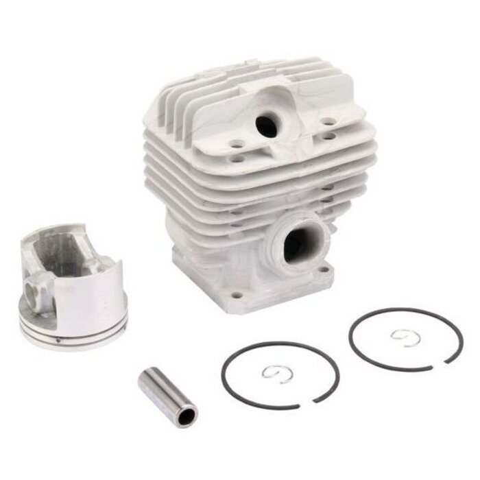 Cilinder Ø 50 mm voor Stihl 044 en MS440 Kettingzaag, STIHL Cilinderset Compleet met Zuiger, Zuigerveren, Pistonpen en Borgclips voor Motorzaag, Cylinderkit Ø 50 mm met Zuigerpen Ø 12 mm, Stihl Interne Motordelen