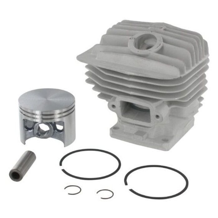 Complete Cilinder Set Stihl 046 en MS460, Kettingzaag - Motorzaag, STIHL Cilinderset Ø 52 mm Compleet met Zuiger en Zuigerveren