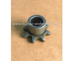 Aandrijftandwiel 8-Tands voor Stiga, Castelgarden, Mountfield, Alpina Zitmaaiers, Frontmaaiers 1125M, Primo, X1, Sprocket, 8-tands tandwiel voor de aandrijving, X 1, 1125 M