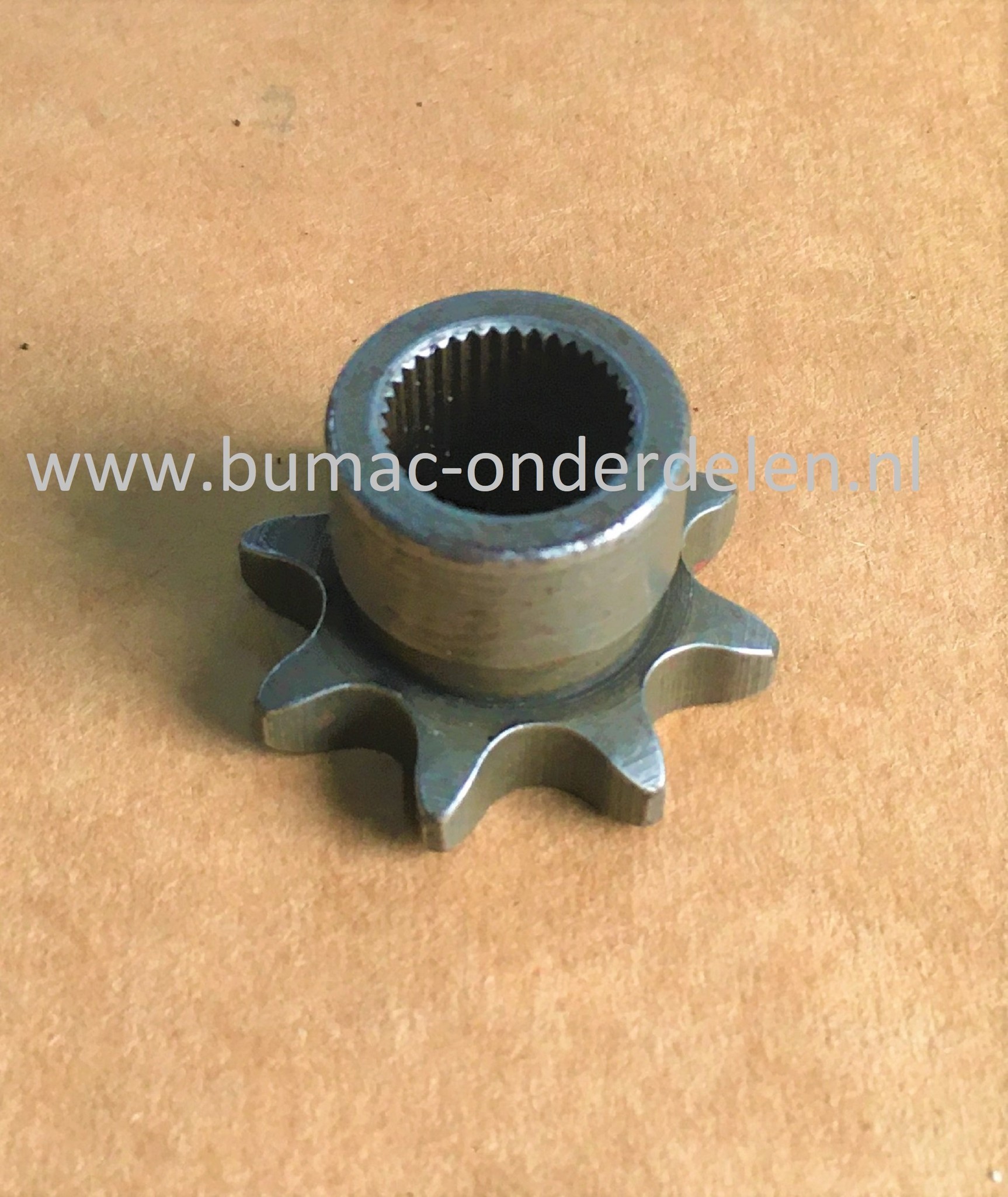 Aandrijftandwiel 8-tands voor Stiga, Castelgarden, Mountfield, Alpina Zitmaaiers, Frontmaaiers 1125M, Primo, X1, Sprocket, 8-tands tandwiel voor de aandrijving, X 1, 1125 M