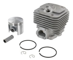 Cilinder en Zuiger Set Ø 47 mm voor STIHL 08S - BG17 - BT360 - SG17 - SG17L - TS08 - TS350 - TS360 Kettingzaag - Motorzaag - Bladblazer - Bandenslijper - Doorslijpmachine - Motorslijper - Ruggedragen Spuit, Cilinder met Zuiger en Zuigerveren Compleet