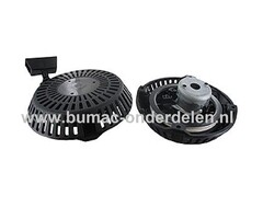 Starter Compleet voor ROBIN, SUBARU EX27, EX30 motoren op Sleuvenstamper, Trilstamper, Wacker, Trilplaat, Generator, Houtversnipperaar, Waterpomp, Compressor, Bladblazer, Verticuteermachine, Veegmachine, Kantensnijder