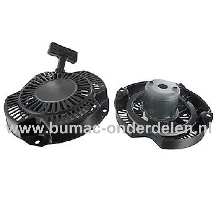 Starter Compleet voor ROBIN, SUBARU EX27 motoren op Sleuvenstamper, Trilstamper, Wacker, Trilplaat, Generator, Houtversnipperaar, Waterpomp, Compressor, Bladblazer, Verticuteermachine, Veegmachine, Kantensnijder