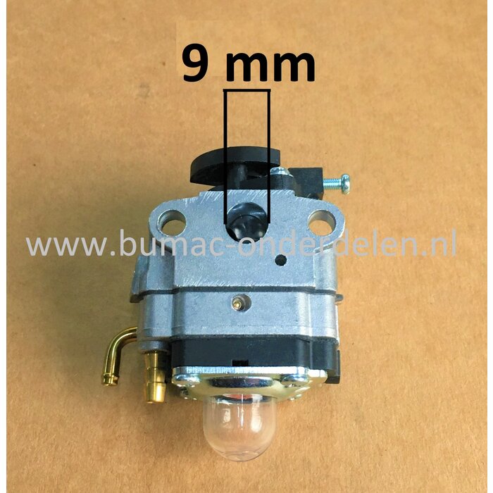 Carburateur voor EFCO en OLEO-MAC Bosmaaiers, Bermmaaiers, Trimmers, Vergasser voor Efco Stark 25, Stark 2500, Oleomac Sparta 25, Sparta 2500, Carburator