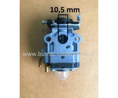 Carburateur voor ECHO, MITSUBISHI, SHINDAIWA, KOMATSU ZENOAH  Motoren op Bladblazers, Heggenscharen, Bosmaaiers, Kantensnijders, Trimmers, Strimmers, Waterpompen, Aggregaten ECHO: 261 PB-260L, PPT-260, PPT-261, SHC 260, SHC-260, SHC-261, SRM- 260S, SRM -2