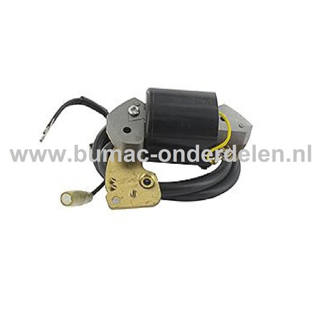 Ontstekingspoel voor ROBIN, SUBARU Motoren op  Sleuvenstamper, Trilstamper, Wacker, Trilplaat, Generator, Houtversnipperaar, Waterpomp, Compressor, Bladblazer, Verticuteermachine, Veegmachine, Kantensnijder Nevelspuit, Ontsteking, Bobine EC10