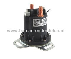 Startrelais voor SCAG Zitmaaier, Tuintrekker, Frontmaaier, Solenoid voor het doorgeven van de Stroom van Accu naar Startmotor Startrele met 4 Externe Aansluitingen voor de Stuurstroom