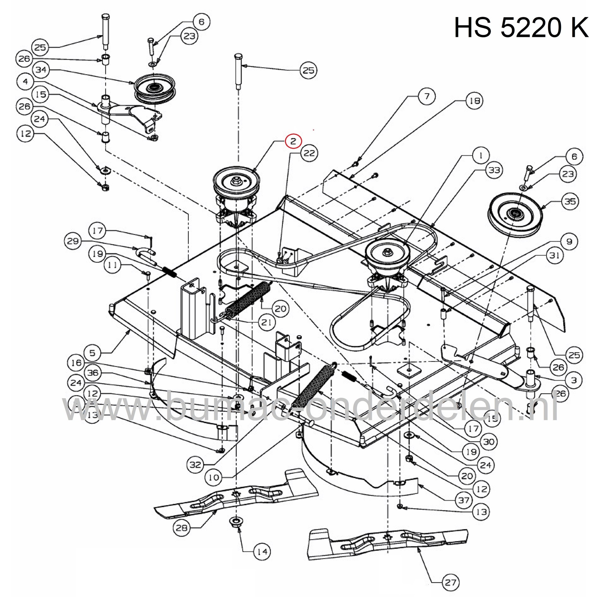 Lagerhuis Compleet met V snaar Poelie voor MTD, Wolf, CubCadet, Yardman, Bolens, White Zitmaaier, Tuintrekker, Lagerhuis met Mesas, Lagers, Mesaansluiting en V snaarpoelie Compleet voor onder andere Achteruitworp Maaidek van 92 Cm