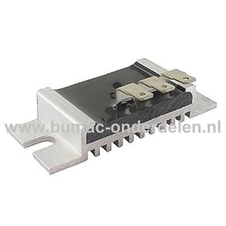 Spanningsregelaar voor Kawasaki Motor op Zitmaaiers, Tuintrekkers, Grasmaaiers, Frontmaaiers Regulator onder andere voor Kawasaki Motoren FH, FS, FX