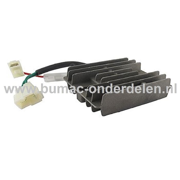 Spanningsregelaar voor KIPOR, YANMAR Motor op Zitmaaiers, Tuintrekkers, Grasmaaiers, Frontmaaiers Regulator Kipor, Yanmar Motoren 186F, L100