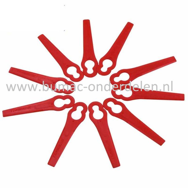 Maaimesset 10 stuks voor Florabest, Ferrex Bosmaaiers, Strimmers, Bermmaaiers, Trimmers, Snijvingers