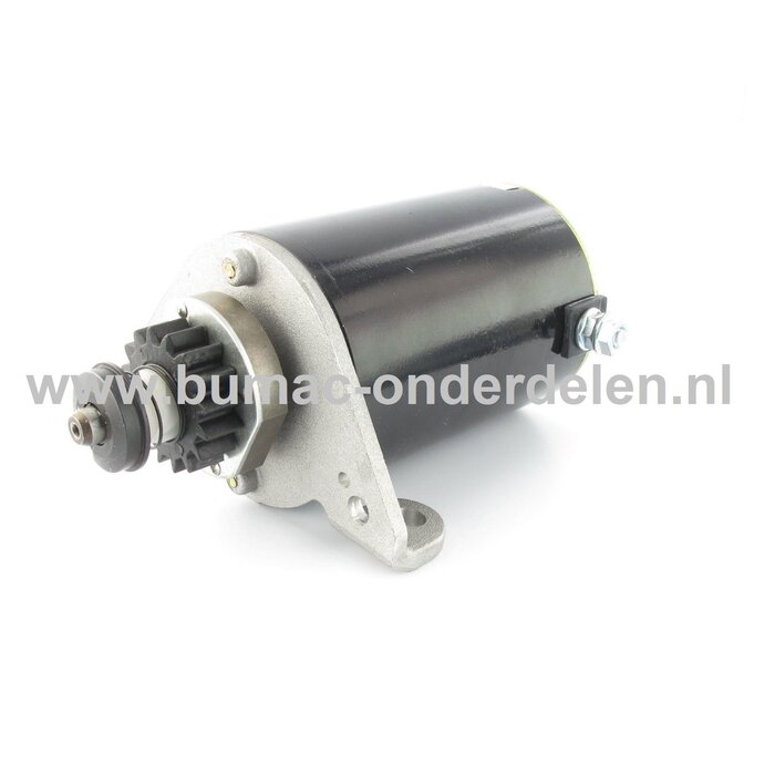Startmotor 16 Tands voor Briggs & Stratton Motoren op Grasmaaiers, Zitmaaiers, Tuintrekkers, Frontmaaiers Elektrische Starter, Electrische Startmotor 16 Tands 243436, 243437, 326437