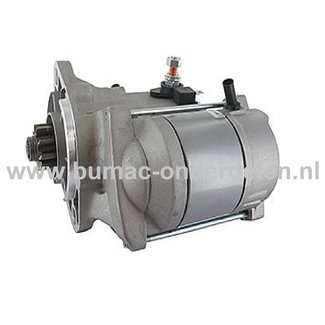 Startmotor 9 Tands voor Kubota Motoren op Zitmaaiers, Tuintrekkers, Frontmaaiers, Grasmaaiers Elektrische Starter, Electrische Startmotor 9 Tands D1302, D1402, GV1125-Q60, GV1125Q60KTC, GV312060B, GV3170SW, GV3190QSW, GV3190Q60, GV3240/SW, GV3250Q60SW, KC