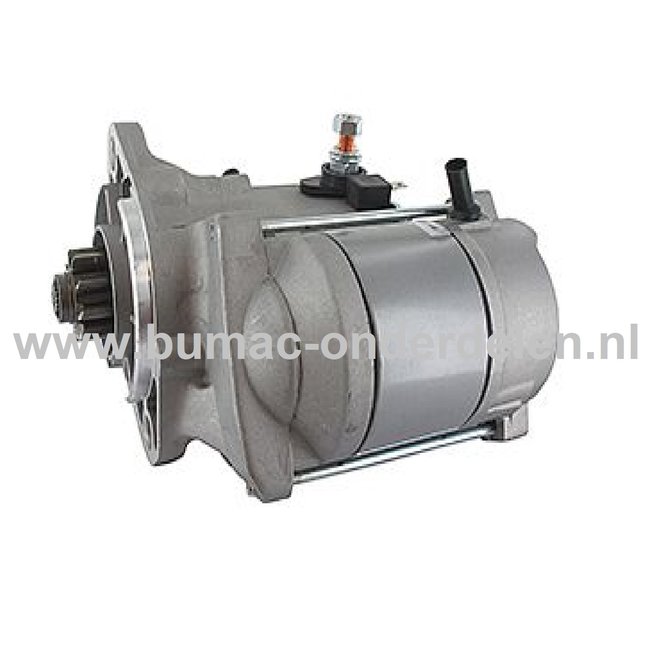 Startmotor 9 Tands voor Kubota Motoren op Zitmaaiers, Tuintrekkers, Frontmaaiers, Grasmaaiers Elektrische Starter, Electrische Startmotor 9 Tands D1302, D1402, GV1125-Q60, GV1125Q60KTC, GV312060B, GV3170SW, GV3190QSW, GV3190Q60, GV3240/SW, GV3250Q60SW, KC