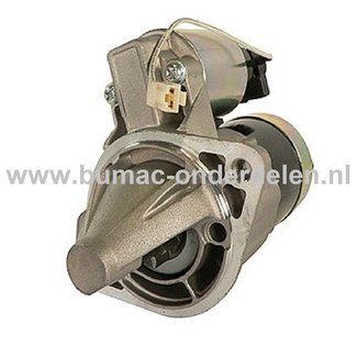 Startmotor 8 Tands voor Kubota Motoren op Trekkers, Minikraan, Kooimaaiers, Zitmaaiers, Tuintrekkers, Frontmaaiers, Grasmaaiers Elektrische Starter, Electrische Startmotor 8 Tands B1700D, B1700E, B2100D, B2100DT, B2100E, B2100HSD, B2320DT, B2320DTN, B2320