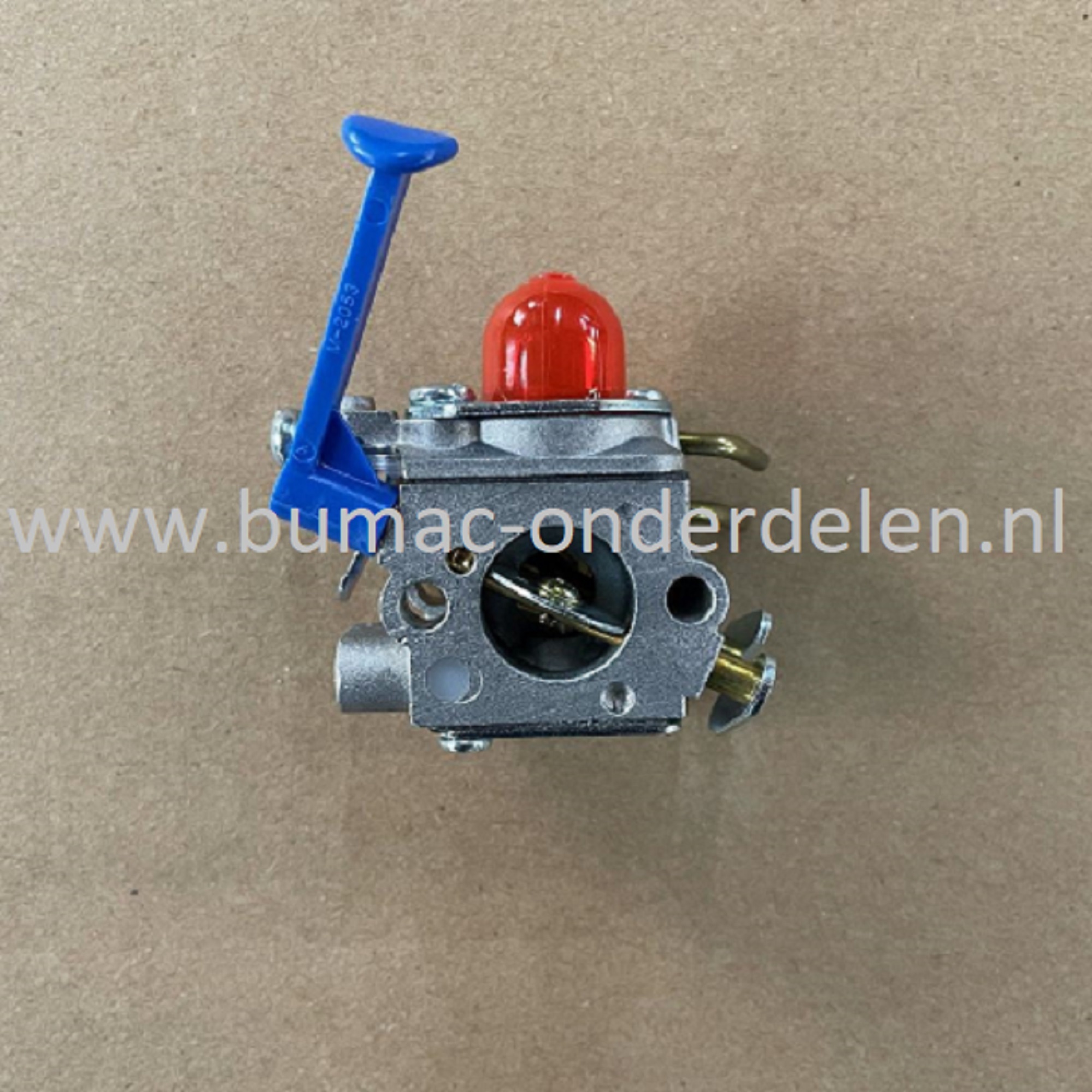 Carburateur Compleet voor HUSQVARNA 124R, 125LDX, 125R, 125RJ, 128C, 128L, 128LDX, 128R, 128RJ, JONSEREND BC1226, BC2128, CC2126, CC2128, GC2128C, GT2125, GT2128, MCCULLOCH B28B op Bosmaaiers, Trimmers, Motorzeis, Carburateur, Carburator