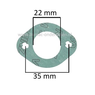 Inlaatpakking voor Stihl Bandenzaag, Bandenslijper, Motorslijper, Doorslijper TS480i, TS500i, Dichting, TS 480 i, TS 500 i