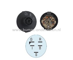 Contactslot voor TORO Z Master, TimeCutter ZS, TimeCutter serie SS, Titan Zero Turn op Frontmaaiers, Zero Turn Maaiers, Sleutelslot, Sleutelschakelaar