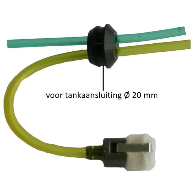 Brandstofslang met Filter en Doorvoerrubber voor KUBOTA, MITSUBISHI D430, Tl43, TL50, TL52 op Bosmaaiers, Trimmers, Motorzeis, Benzineslang