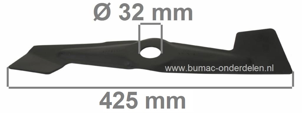 Mes 42,5 Cm SABO - JOHNDEERE Loopmaaiers 43-2A, 43-2 Vario, 43-4, R43, R43EL, 43-S4, 43-A4, MASK 43-OHV, John Deere, Sabo Grasmaaiermessen voor Cirkelmaaiers, Gazonmaaiers, JD Maaibladen, onderdeel