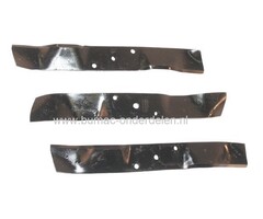 Mulchmessen 38,5 Cm (set van 3) voor Frontmaaiers met een 100 en 102 cm Mulch Maaidek, Stiga - Castelgarden - Mountfield