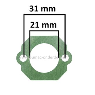 Pakking voor Stihl Bosmaaiers, Strimmers, Heggenscharen, Grondboren FS120, FS200, FS250, HT250, BT120C, BT121, BT121Z, Dichting tussen Carburateur en Luchtfilterhuis, FS 120, FS 200, FS 250, HT 250, BT 120 C, BT 121, BT 121 Z