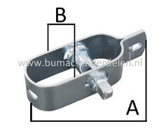 Draadspanner 100 x 35 mm, Spanner voor het spannen van Kippengaas, Waslijnen, Omheiningsdraad, Afrastering, Staalkabels, Schrikdraad, Prikkeldraad, Voor het opdraaien van ijzeren- of stalen draden