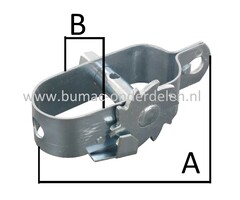Draadspanner 120 x 42 mm, Spanner voor het spannen van Kippengaas, Waslijnen, Omheiningsdraad, Afrastering, Staalkabels, Schrikdraad, Prikkeldraad, Voor het opdraaien van ijzeren- of stalen draden
