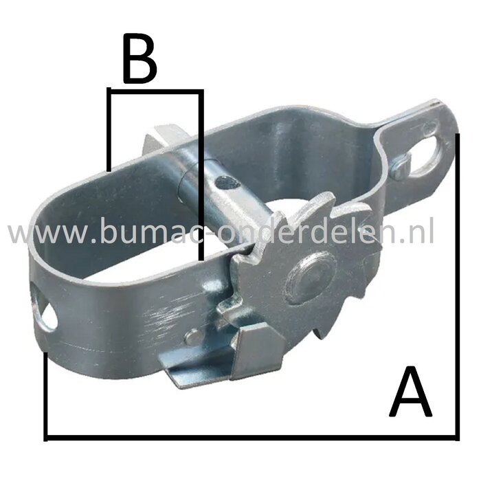 Draadspanner 120 x 42 mm Spanner voor het spannen van Kippengaas, Waslijnen, Omheiningsdraad, Afrastering, Staalkabels, Schrikdraad, Prikkeldraad, Voor het opdraaien van ijzeren- of stalen draden