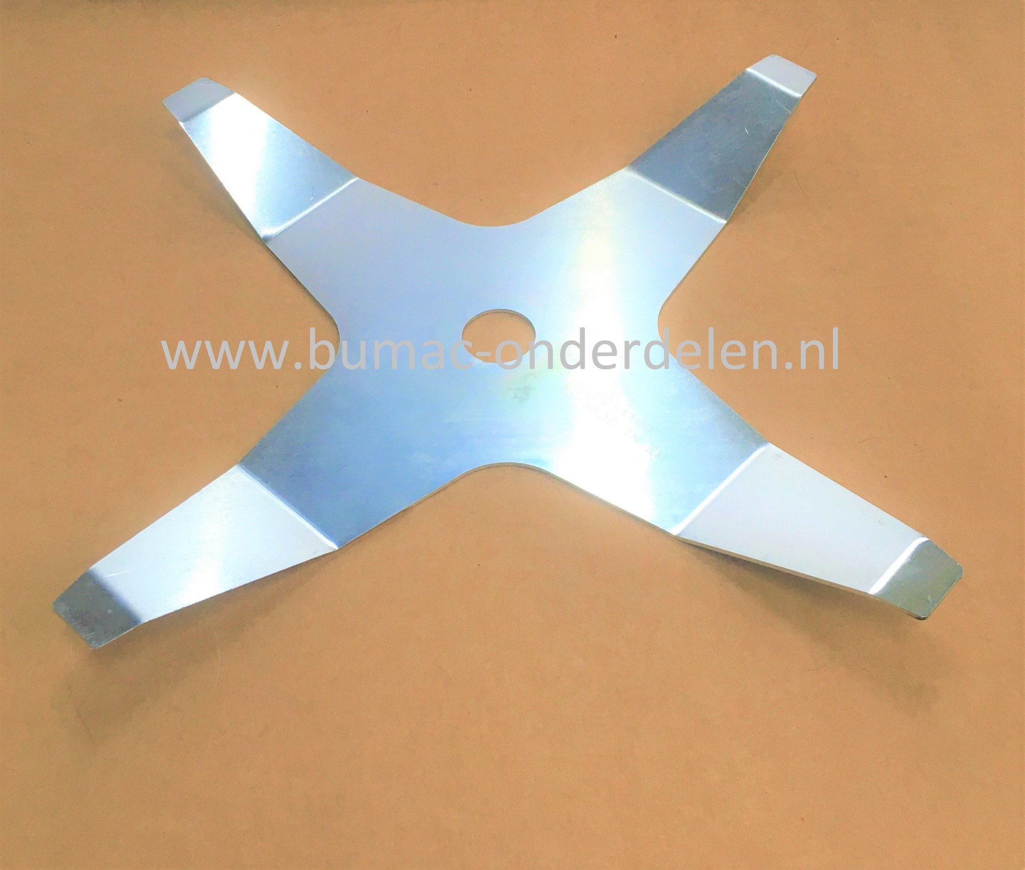 Maaimes 30,4 cm 4 puntig Gebogen Uiteinden voor John Deere, Sabo Robotmaaiers, Maairobots Mowit 500F, Tango E5, Mes, Robotmes, Mowit 500 F, Tango E 5