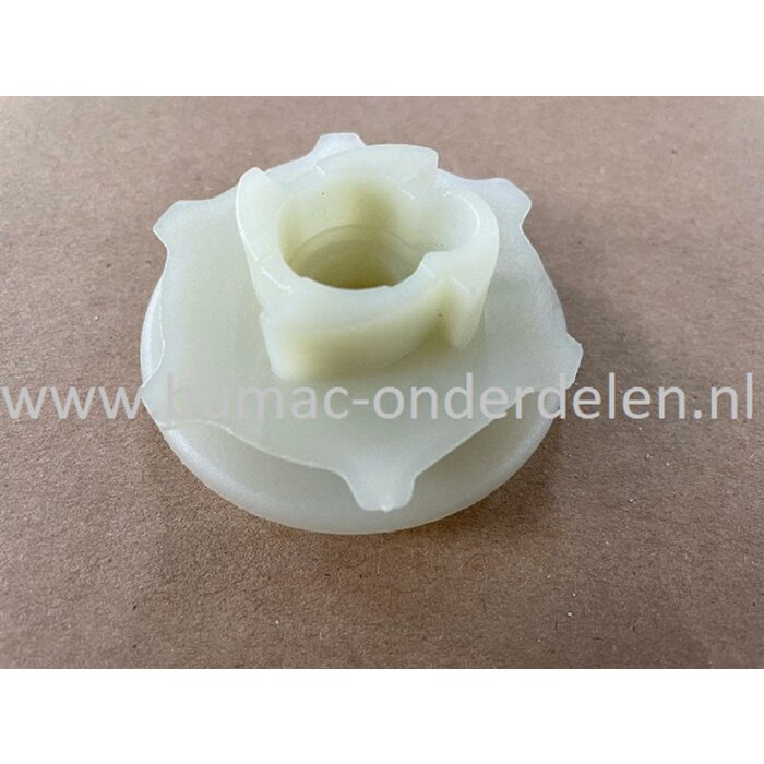 Startpoelie voor Jonsered, Husqvarna CS2041, CS2045, CS2050, GR41, GR44, GR50, RS41, RS44, 40, 45, 49, 240, 240F, 240R, 245R EPA, 245RX, 245RX EPA, 333, 335XPT Bosmaaiers, Trimmers , Motorzeis, Kettingzagen, Starterkoordpoelie, Poelie