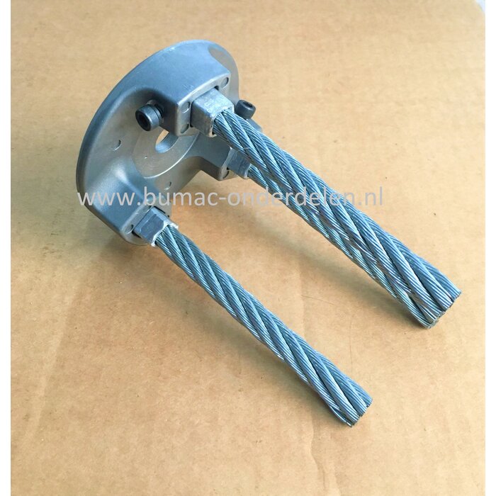 Onkruidborstel voor Bosmaaiers, Bermmaaiers, Stalen Borstels, Buiten Ø 130 mm voor Bosmaaiers van Stihl, Husqvarna, Dolmar, Jonsered, Makita, Hitachi, Alko, Echo, onderdeel