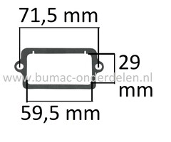 Klepdekselpakking B&S Motor met Horizontale Krukas en 2 - 5 PK op Kooimaaier - Aggregaat - Generator - Trilplaat - Tuinfrees - Waterpomp - Houtversnipperaar