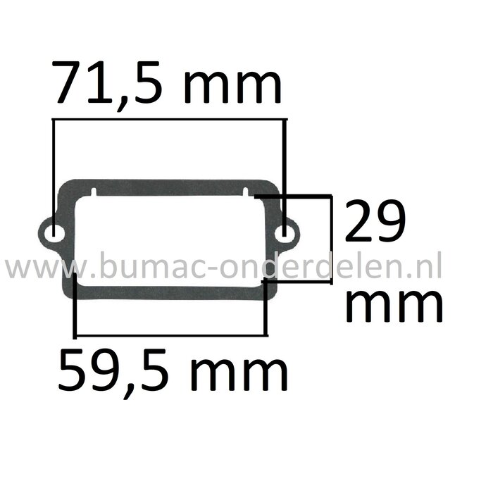 B&S Klepdekselpakking voor Motor met Horizontale Krukas en 2 - 5 PK op Kooimaaier - Aggregaat - Generator - Trilplaat - Tuinfrees - Waterpomp - Houtversnipperaar