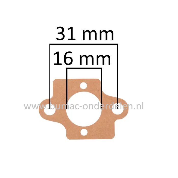 Pakking voor Stihl Bosmaaiers, Bladblazers, Grondboren, Strimmers FS106, FR106, BT106, BR106, Dichting tussen Spruitstuk en Carburateur, BR 106, BT 106, FS 106, FR 106